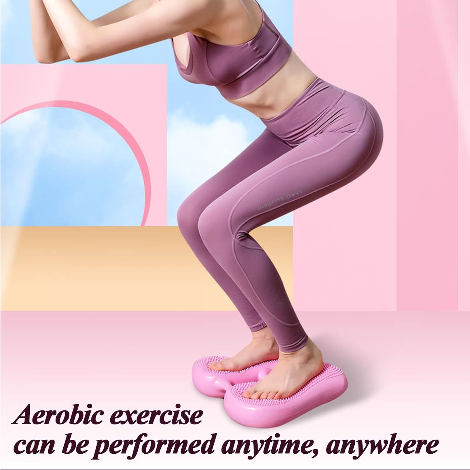 Inflatable Stepper for Exercise, Balance Training Mat for Fitness Yoga, Multi-Function Air Stepper for Gym, Home & Office - Image 7