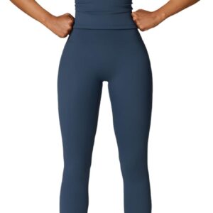 Womens Workout Sets Two Piece Cross Back Tank Top Matching High Waist Leggings Sets Gym Outfits Work Out Clothes