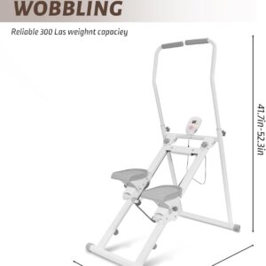 Stair Stepper Machine for Home,Steppers for Exercise at Home,Folding Stair Master with Adjustable Handlebar -90% Pre-Assembled Vertical Climber