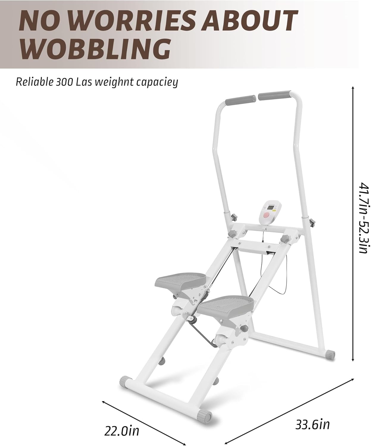 Stair Stepper Machine for Home,Steppers for Exercise at Home,Folding Stair Master with Adjustable Handlebar -90% Pre-Assembled Vertical Climber - Image 2
