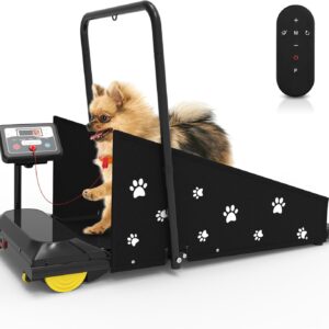 REDLIRO Dog Treadmill – Pet Indoor Treadmill for Medium/Small – Weight Capacity 265 lbs – Dog Fitness Running Machine with Remote Control & Display Screen