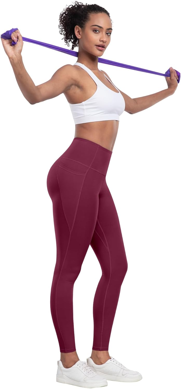LZYVOO Leggings with Pockets for Women, 6 Packs Soft High Waisted Tummy Control Workout Yoga Pants - Image 4