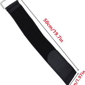 1 Pair 50cm Universal Overlength Rowing Machine Foot Straps Elliptical Machine Pedals Straps Rowing Machine Pedal Trainer Straps Leg Training for Fitness Home Sports Office Accessories
