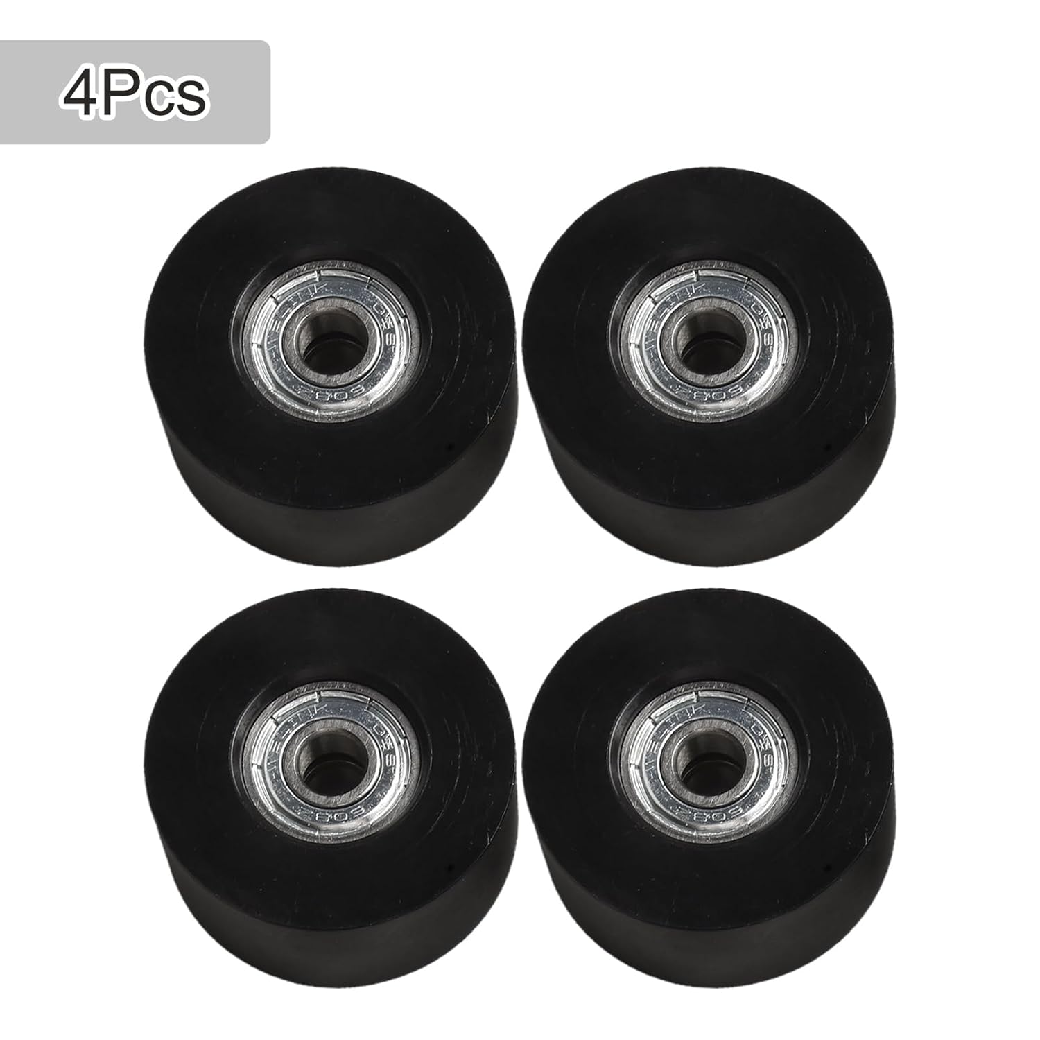 4 Pieces Fitness Trolley Seat Rail Rollers for Water Resistance Rowing Machine, Nylon Steel Cushion Moving Wheel, Row Machines Part Replacement for Home Gym Fitness Equipment - Image 5