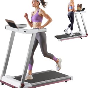 Treadmills for Home, 4-in-1 Foldable Treadmill with Incline, 300 LBS Capacity Running Treadmills for Home Small Spaces with Handles, 3.0 HP Folding Treadmill with Smart APP