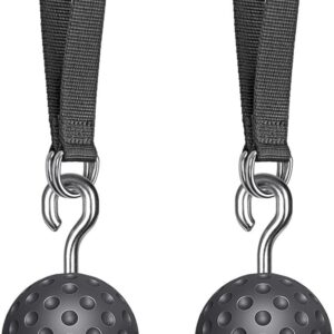 SELEWARE Non-Slip Pull Up Power Balls, Rock Climbing Grips for Strength Training, Forearm and Hand Exerciser for Chin Up Bar, Kettlebell, Barbell, Resistance Band Handles, Home Gym Workout Equipment