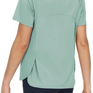 THE GYM PEOPLE Women’s Short Sleeve Workout Shirts Breathable Yoga T-Shirts with Side Slits Athletic Tee Tops