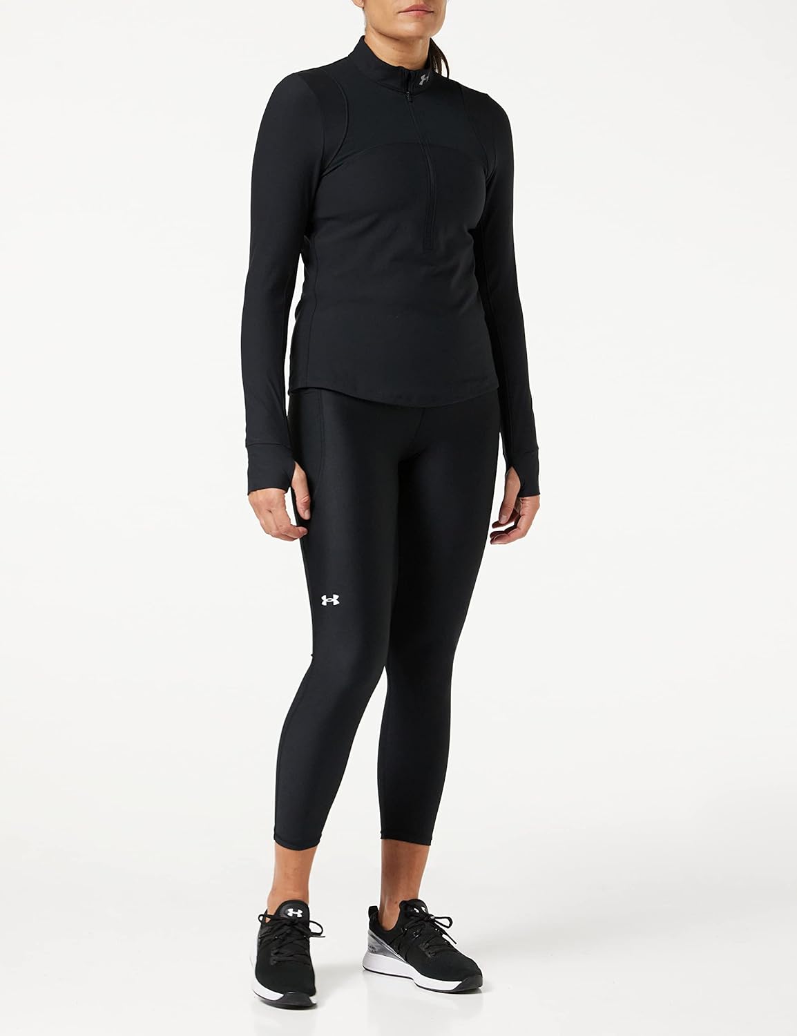 Under Armour Women's HeatGear High No-Slip Waistband Ankle Leggings - Image 3