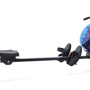 Sunny Health & Fitness Elite Water Rowing Machine with High Dynamic Resistance Vertical Tank, Low-Impact Full-Body Workout and Optional Free SunnyFit App Connectivity
