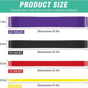 Alllvocles Resistance Band, Pull Up Bands, Pull Up Assistance Bands, Workout Bands, Exercise Bands, Resistance Bands Set for Legs, Working Out, Muscle Training, Physical Therapy, Shape Body, Men Women