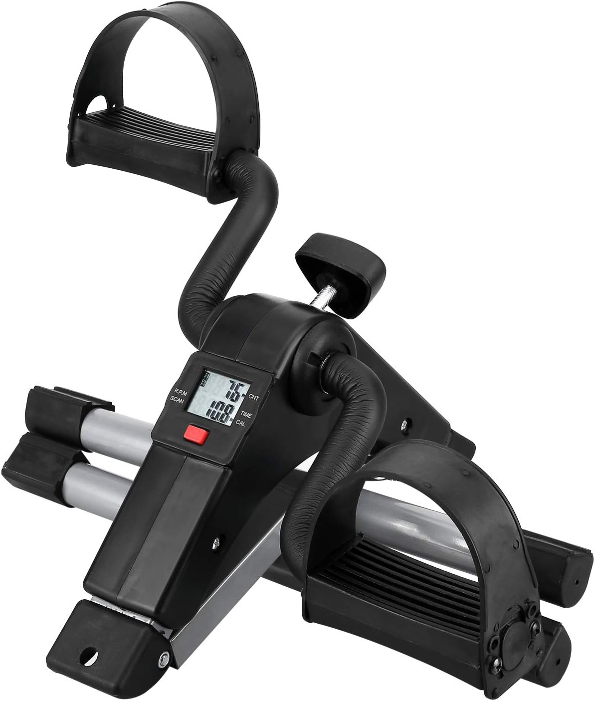 Folding Pedal Exerciser, Mini Under Desk Bike - Portable Foot Hand Cycle Peddler Machine Bicycle Exerciser for Arm Leg While Sitting - Image 6