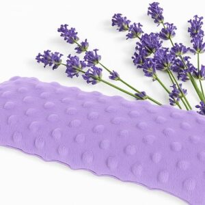 Lookix Lavender Eye Pillow- a Natural Soothing Hot & Cold Aromatherapy Eye Mask for Yoga, Meditation, Relaxation (Lavender)