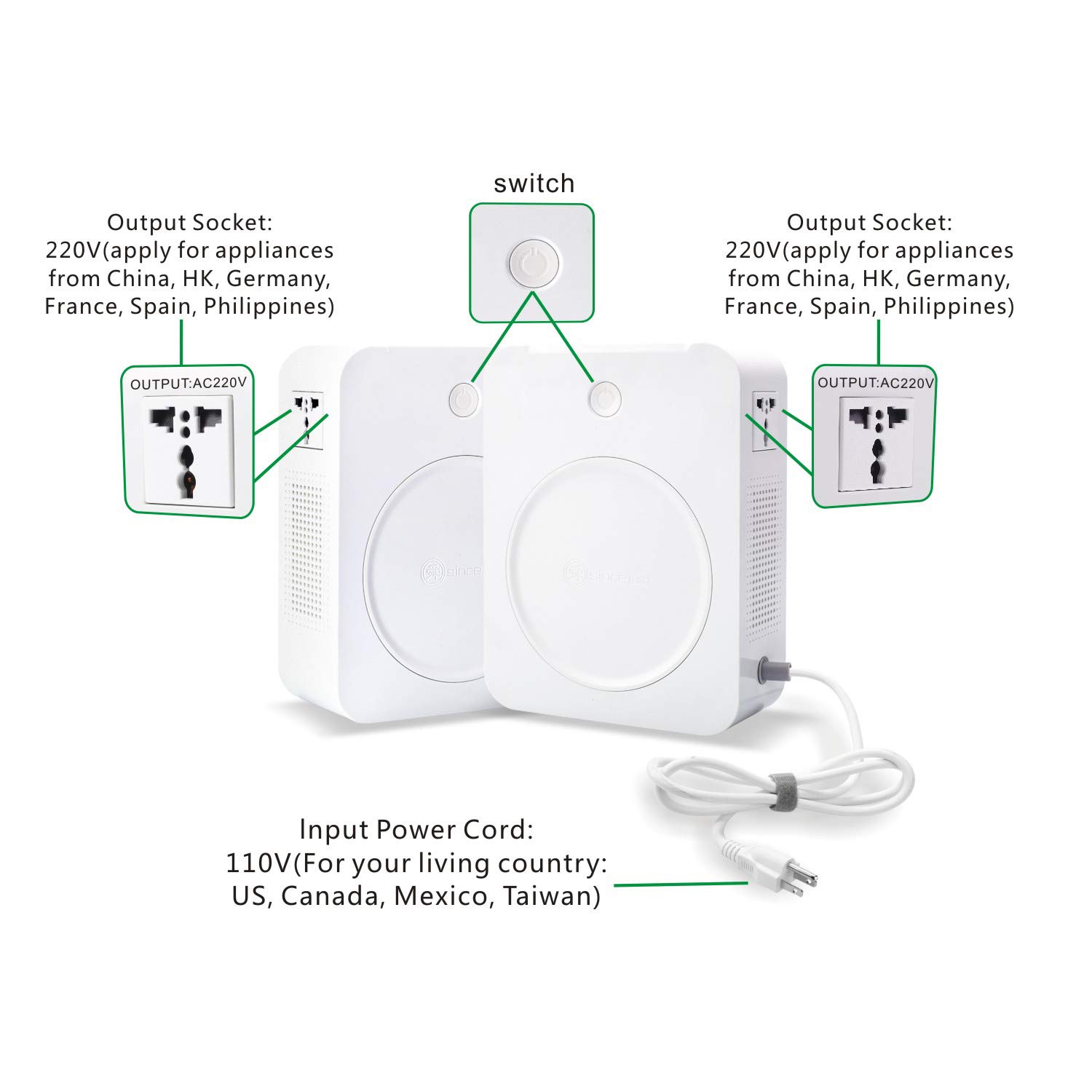 2000W Step Up Voltage 110V to 220V Converter Heavy Duty Power Converter 110v to 220v Power Transformer for Europe Asian Korea 220V-240V Appliances Use in US Canada Mexico - Image 3