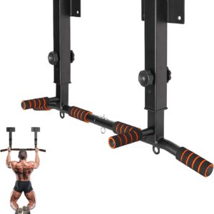 Pull Up Bar Wall Mounted: Adjustable Wall Joist Mount Pull Up Bar & Chin Up Bar for Home Gym Workout Strength Training Equipment