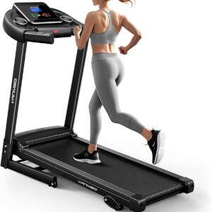 Treadmill for Home, 3-Level Manual Incline, 3.25HP Walking Jogging Running Machine, 320LBS Weight Capacity, 7.6 MPH Max Speed, Compact Portable Treadmills for Home Small/Office