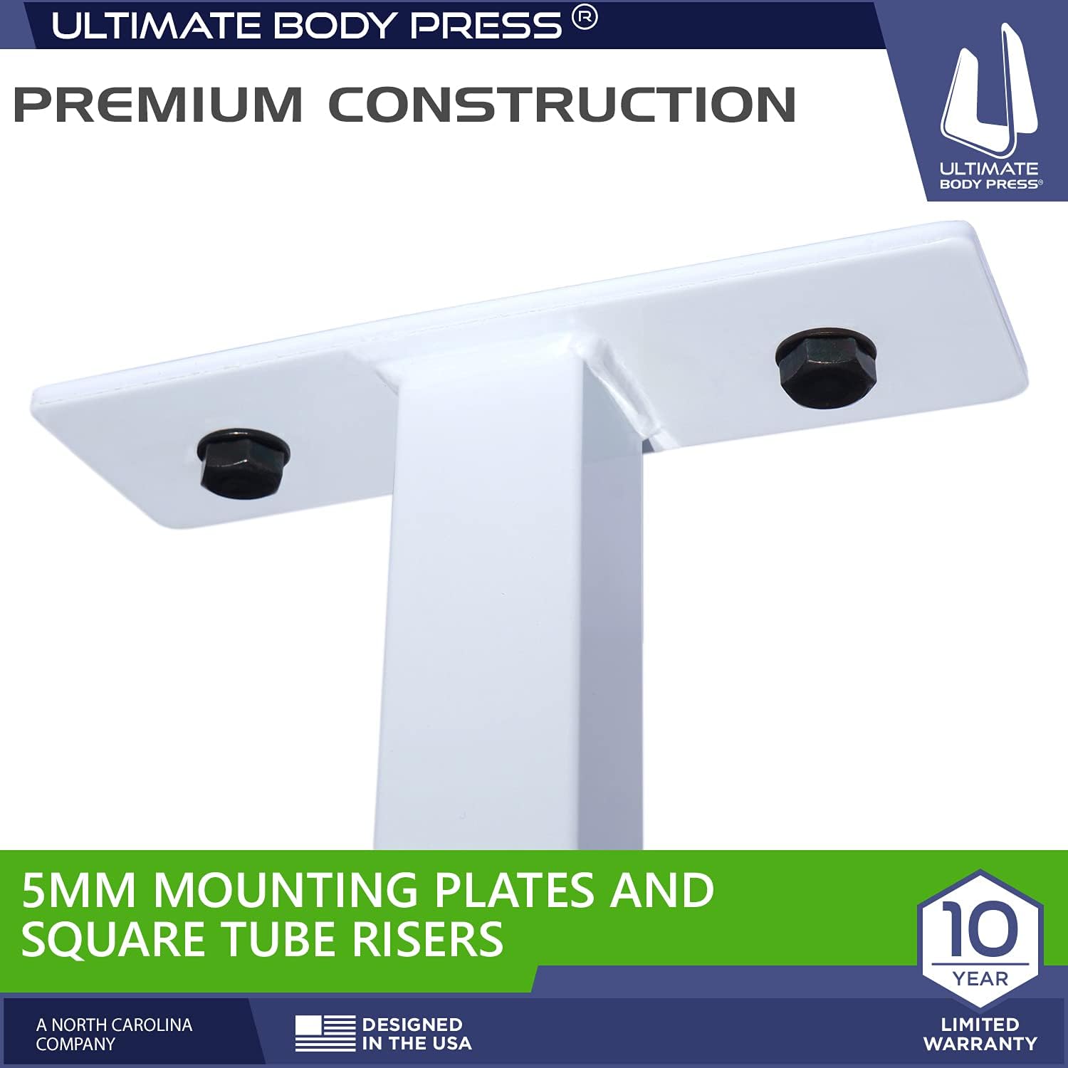 Ceiling Mount Pull Up Bar with 48” Straight Bar and 14” Risers, Fits 16” and 24” Joist by Ultimate Body Press - Image 4
