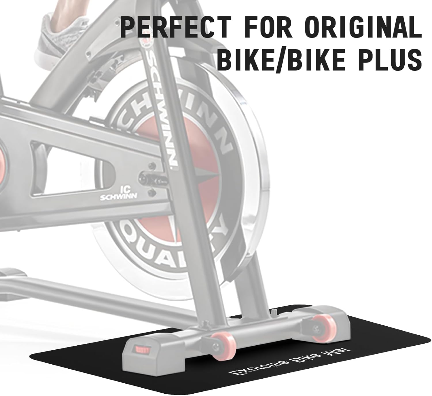 TOBWOLF 2PCS Non-Slip Mat Compatible with Peloton Bike, Concept 2 Rowing Machine, Exercise Bike Mat, Mat Protect Hardwood Floor Carpet for Home Gym, Workout Mat for Bike Trainer, Stationary Spin Bike - Image 7