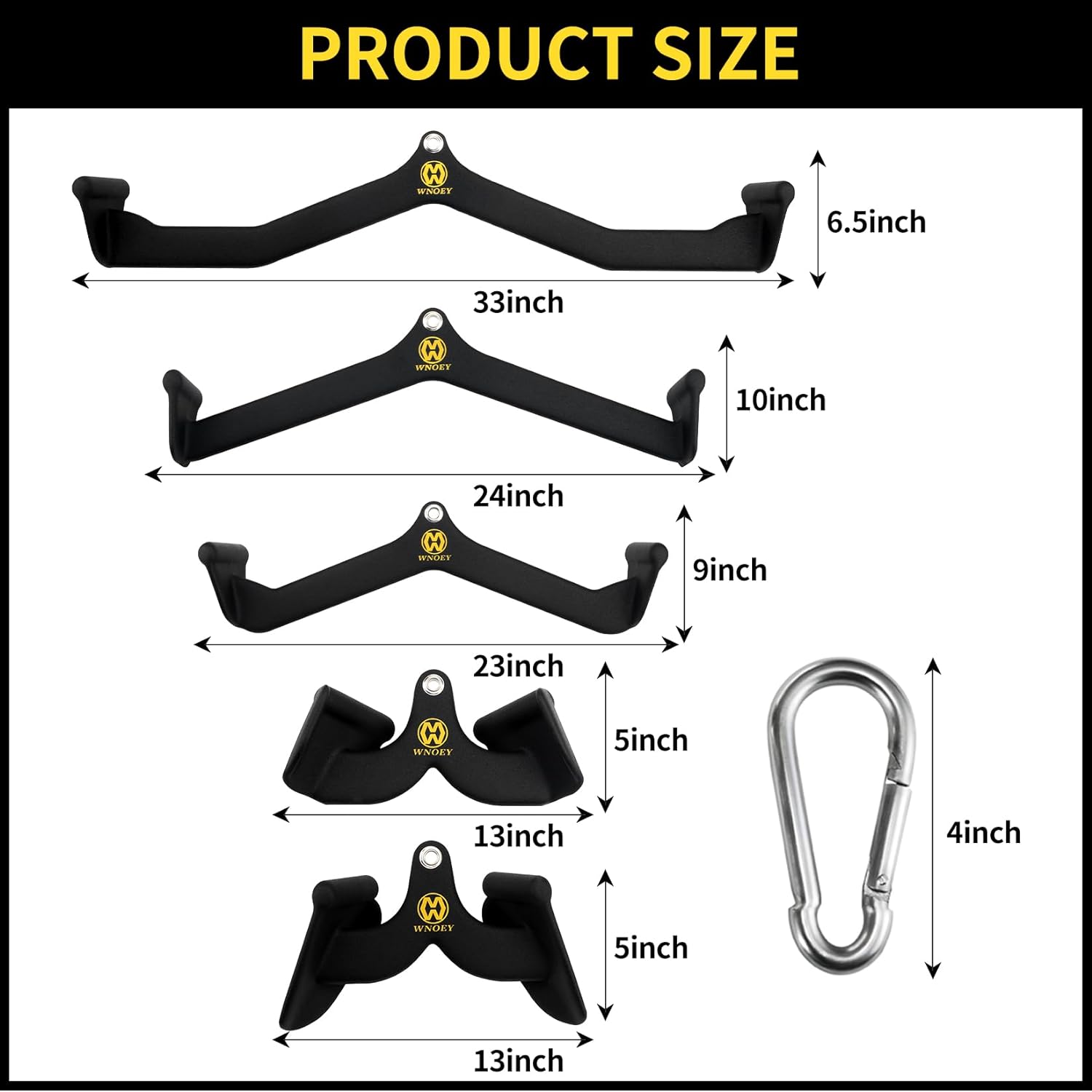 LAT Pulldown Attachment,Back Tricep Bar Strength Training,Handle Grips Lat Pull Down Bar Press Down Exercises,Cable Machine Accessories, Cable Back Attachments for Home Gym - Image 2