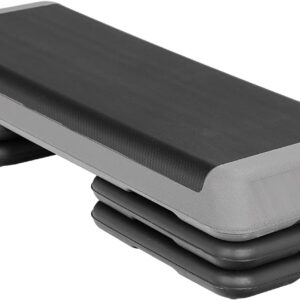 ZENY 43” Exercise Aerobic Step Platform, Adjustable Fitness Stepper with 4 Stackable Risers, Aerobics Stepper Workout Stepper for Home Gym Cardio Strength & Training