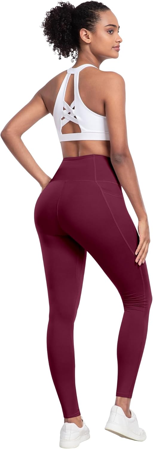 LZYVOO Leggings with Pockets for Women, 6 Packs Soft High Waisted Tummy Control Workout Yoga Pants - Image 5