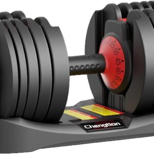 Adjustable Dumbbells 25/52.5 lbs, 9/15 in – Adjustable Weight Dumbbell Set for Full Body Exercise Training Fitness Workout in Home Gym