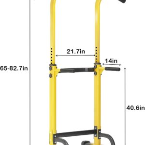 SogesPower Power Tower Dip Station Pull Up Bar for Home Gym Adjustable Height Strength Training Workout Equipment,Pull Up Bar Station