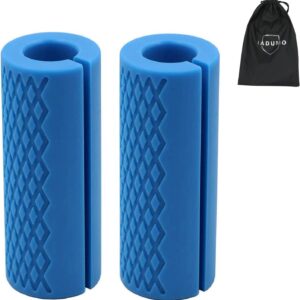 Barbell Grips – Thick Dumbbell Grips Arm Blaster Adapter with High-Density Silicone Rubber, Bar Grips for Weightlifting Muscle Growth Rapidly and Hands Stress Relieve