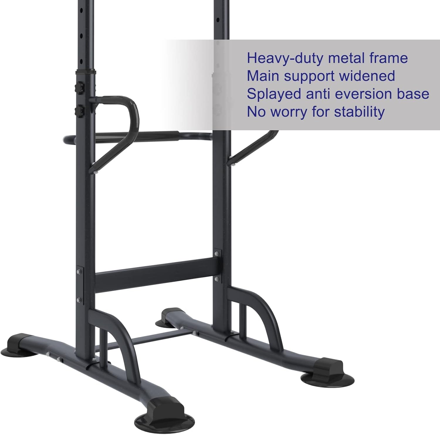 SogesHome Power Tower Adjustable Height Assistive Trainer Dip Station,Pull Up Bar and Dip Stand,Multi-Function Strength Training Fitness Workout Station for Home Gym Fitness Equipment - Image 5