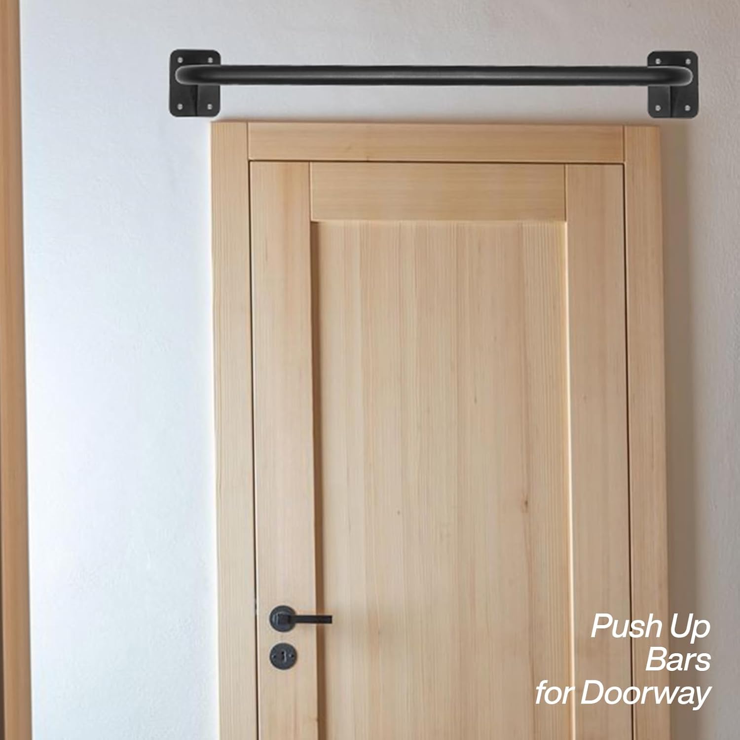Wall Mounted Doorway Pull Up Bar, Heavy Duty Strength Training Pull-Up Bars for Doorframe, Support Beam or Joist Mount Thick Metal Sturdy Construction Support 500 lbs - Image 5