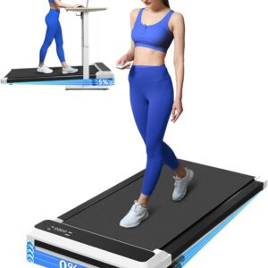 Walking Pad with Incline,2 in 1 Walking Pad Treadmill for Walking and Running, Under Desk Treadmill 5% Incline for Home/Office with LED Display