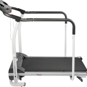 Walking Treadmill with Full Length Handrails & Heart Rate Sensor, LCD Display Screen Elderly Treadmill, Recovery Fitness Exercise Machine Foldable for Home use with Holder, 300 lbs Capacity