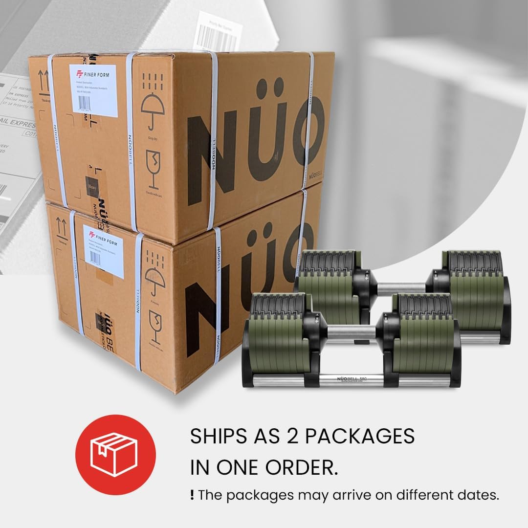 NUOBELL Adjustable Dumbbells 5-80 lbs: Replace 16 Sets, Ideal for Home Gym Weight Bench & Press - Image 2