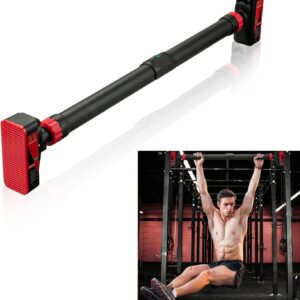 Pull Up Bar for Doorway, Strength Training Pull-Up Bars with Level Meter and Adjustable Width, Portable Pull Up Bar for Home Gym Upper Body Workout, No Installation Required, Max Load 440 LBS