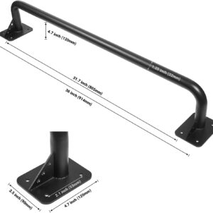 Wall Mounted Doorway Pull Up Bar, Heavy Duty Strength Training Pull-Up Bars for Doorframe, Support Beam or Joist Mount Thick Metal Sturdy Construction Support 500 lbs