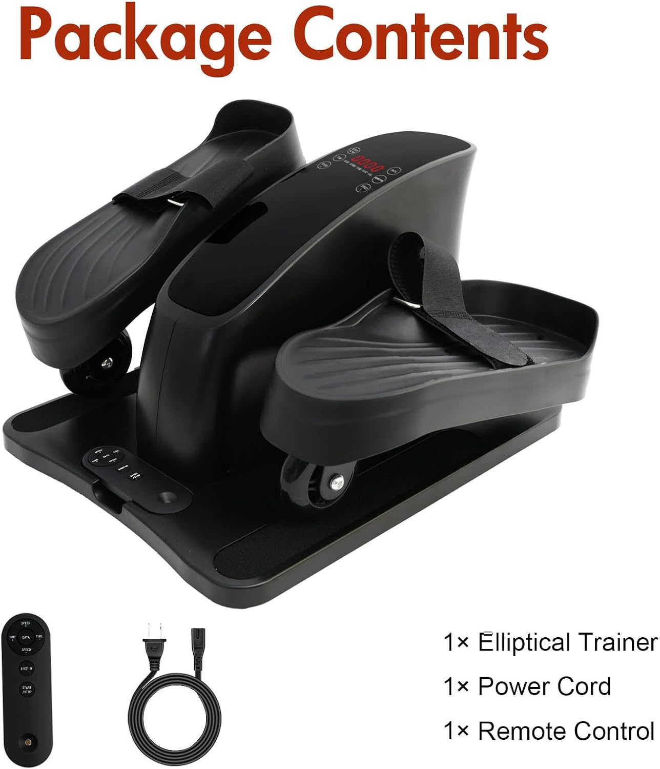 Under Desk Elliptical Machine, Electric Seated Pedal Exerciser for Seniors & Adults, Compact Quiet Ellipse Leg Exerciser with Remote, Foot Pedals for Home Office Workout Equipment - Image 9