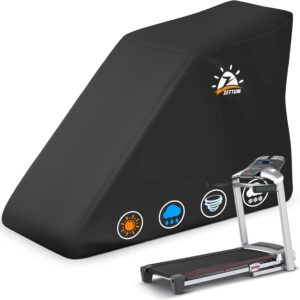 Zettum Treadmill Cover – 600D Treadmill Dust Cover Waterproof, Gym Equipment Running Machine Covers with Windproof Drawstring, Exercise Workout Equipment Protective for Home Indoor Outdoor