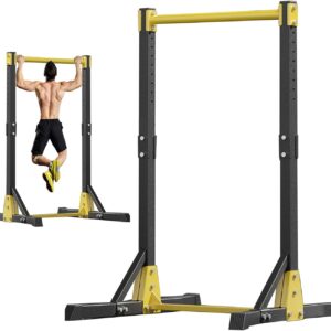 Pull Up Station, Portable Pullup Bar Station, Free Standing Pull Up Bar for Home Gym, Pull Up Tower Station, Pull Ups with 11 Gears Adjustment (up to 400LBS)