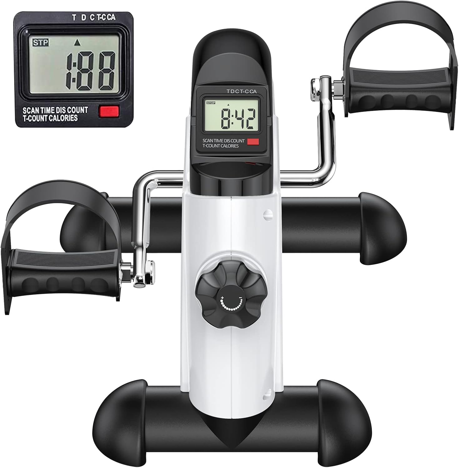 Cyclace Under Desk Bike Pedal Exerciser for Arm/Leg Exercise - Portable Mini Exercise Bike Desk Cycle, Leg Exerciser for Home/Office Workout