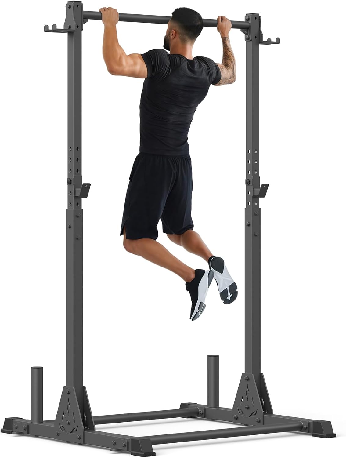 Pull Up Station, Multifunctional Pull Up Bar Free Standing for Strength Training, Height Adjustable Power Tower, 600LBS Weight Capacity