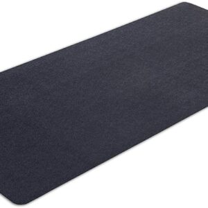 MotionTex Exercise Equipment Mat for Under Treadmill, Rowing Machine, Elliptical Machine, Fitness Equipment, Home Gym Floor Protection, 30″ x 66″, Black