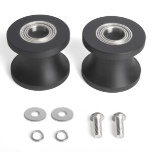 2set 8004225 U-Groove Guide Wheels Elliptical Machine Replacement Leg Roller Compatible with Schwinn E614, E616, 430, 470, 100367,100383 Elliptical Replacement Parts