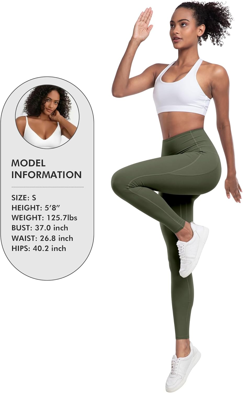 LZYVOO Leggings with Pockets for Women, 6 Packs Soft High Waisted Tummy Control Workout Yoga Pants - Image 6