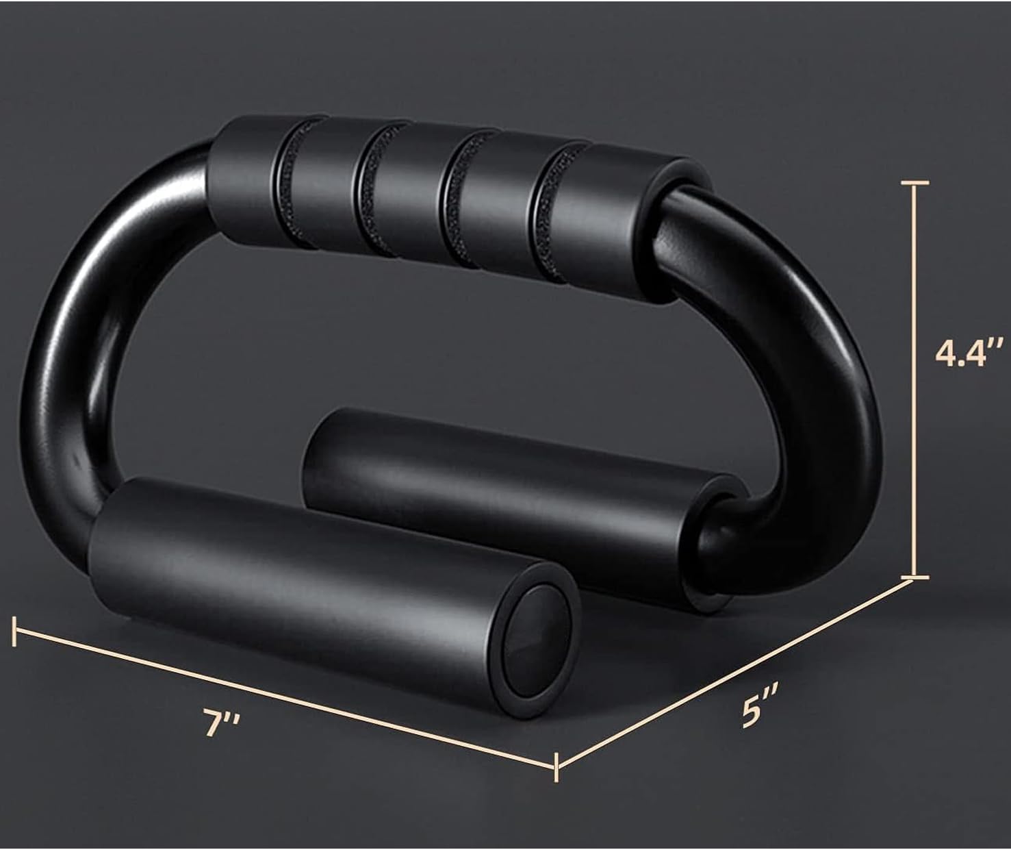 Push Up Bars, Push-up Handles, Set Of 2 Extra Thick Non Slip Foam Grip, Unique Sturdy Structure Push Up Stands, Perfect Strength Training Home Gym Push Up Handles For Floor - Image 2