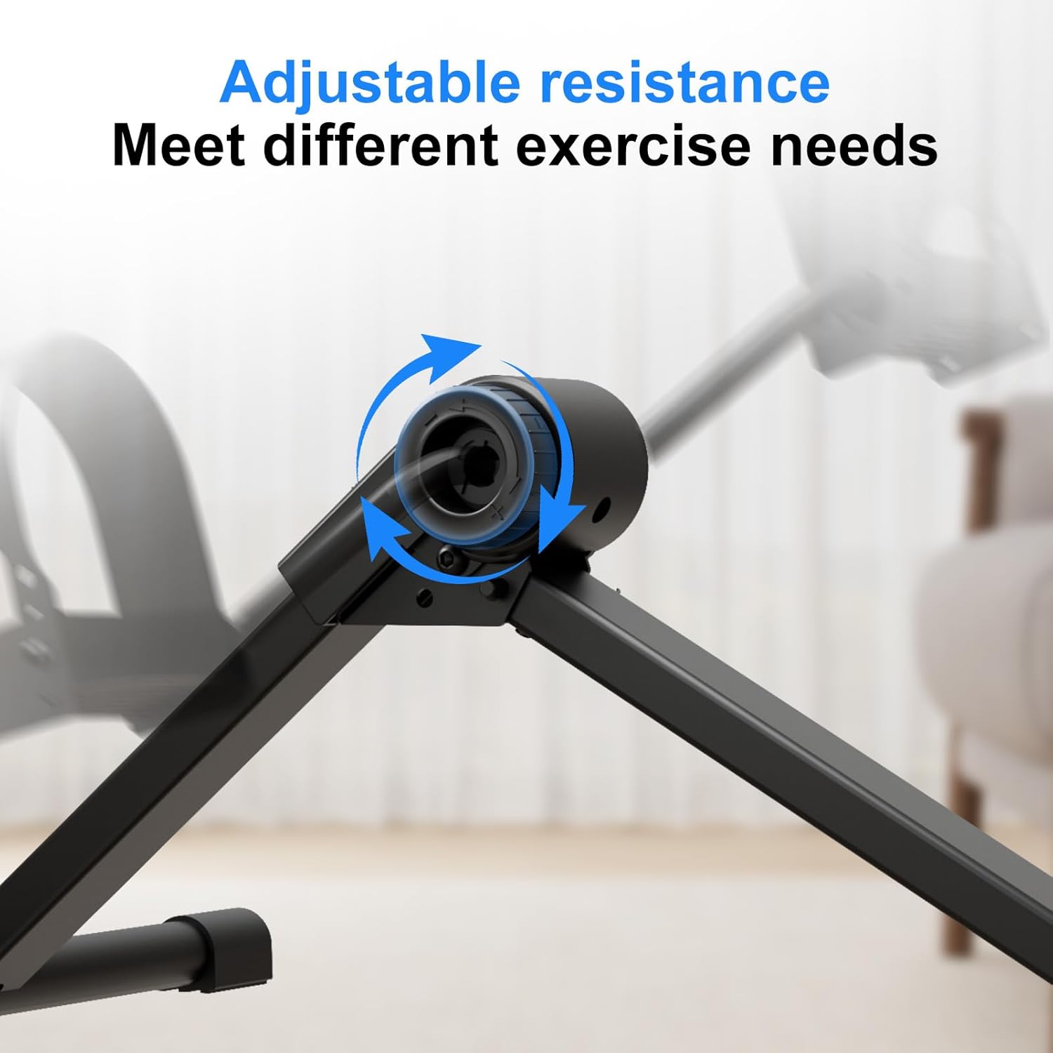 Pedal Exerciser Under Desk Bike, Mini Exercise Bike for Arm & Leg Workout, Portable Under Desk Cycle with Adjustable Resistance, Foot Exercise Machine with LCD Monitor & Calorie Tracker - Image 3