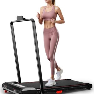 Walking Pad with Handle Bar, XBD Foldable Under Desk Treadmill Walking Treadmills with Incline 2.5 HP Folding Treadmill with Remote Control