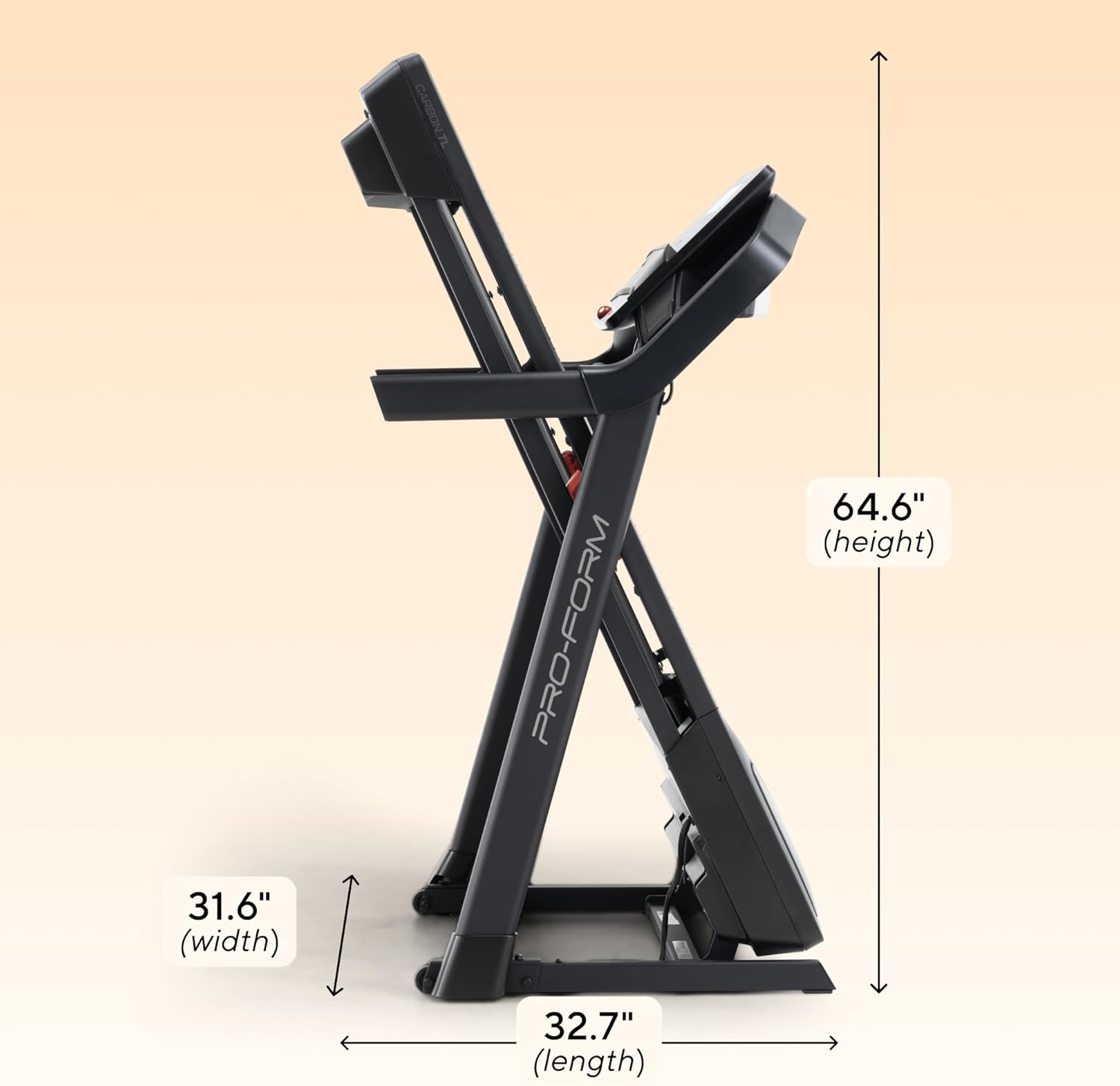 Proform Carbon Treadmills: Treadmills for Walking and Running with Built-in Fan and SpaceSaver Design - Image 3