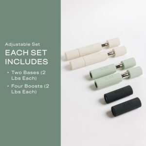 Stakt – Hand Weights, Adjustable Dumbbells, Compact Workout Equipment, Ideal for At Home & On-the-Go Use (2-4-6-Pounds)