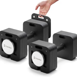 Adjustable Dumbbell Set, 10-50/80lb, 5lb Increments, Quick-Lock Square Weight Dumbbells for Home Gym Fitness (50/80lb×2)
