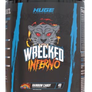 Wrecked Inferno – Thermogenic Pre Workout For Men & Women, Increase Energy, Boost Thermogenesis & Metabolism, Enhance Exercise Performance – Contains L-Citrulline, L-Carnitine, Beta-Alanine & More