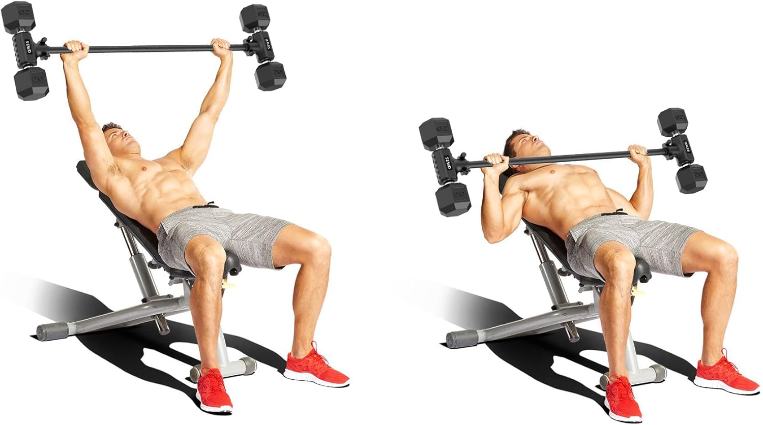 Dumbbell Converter by SEWD – Turn Dumbbells into Barbell Set – Adjustable Weights & Up to 220LB Capacity Barbell for Home Gym Full Body Workouts. - Image 5